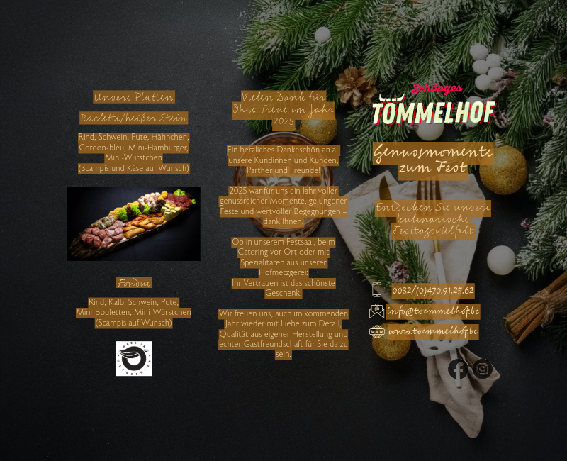 Les délices de la fête du Tömmelhof